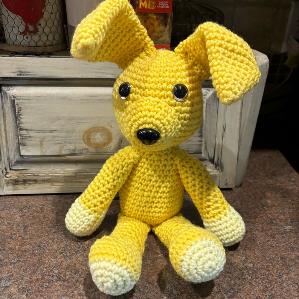 New handmade crochet stuffed bunny toy - Picture 2 of 4